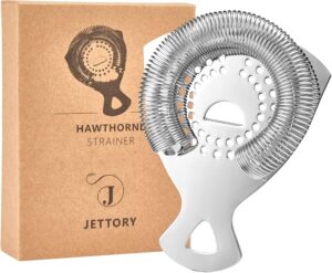 Sitko Hawthorne do koktajli – lustrzane sitko barowe ze sprężyną ze stali nierdzewnej
